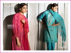 Khaadi Embroidered Cotton Polyester Printed Suits With Shafoon Dupattas 2014-15-03